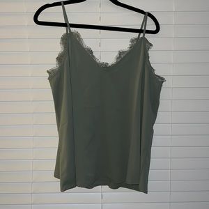 Francesca’s Green Lace Tank | Size XL